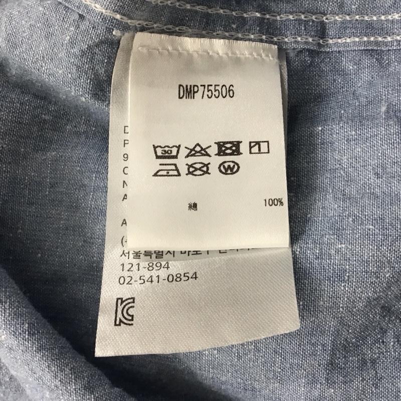 デウスエクスマキナ DEUS EX MACHINA シャツ、ブラウス 半袖 DMP75506 SERVICE SS CHAMBRAY SHIRT シャンブレー XS ロゴ、文字 水色 / ライトブルー / メンズ USED 古着 中古 10113084