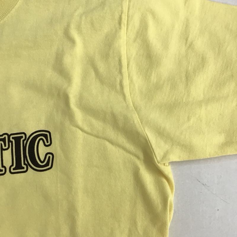 アコースティック ACOUSTIC Tシャツ 半袖 半袖カットソー プリントTシャツ クルーネックカットソー L ロゴ、文字 黄 / イエロー / メンズ USED 古着 中古 10131388