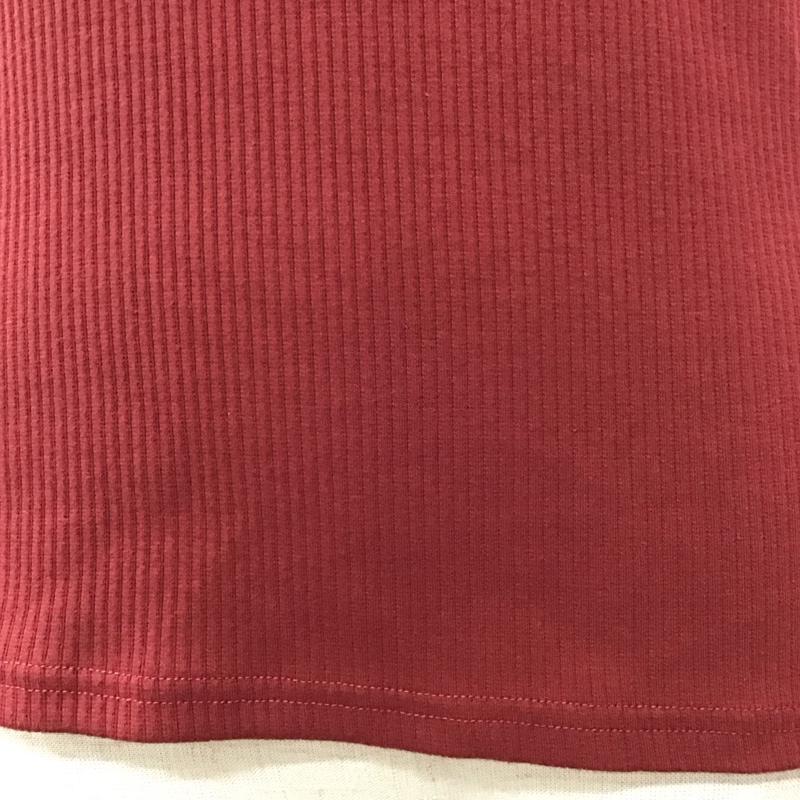 アズールバイマウジー AZUL BY MOUSSY カットソー 長袖 268GAC80-002G リブ 肩フリル M 無地 ボルドー / ボルドー / レディース USED 古着 中古 10115873