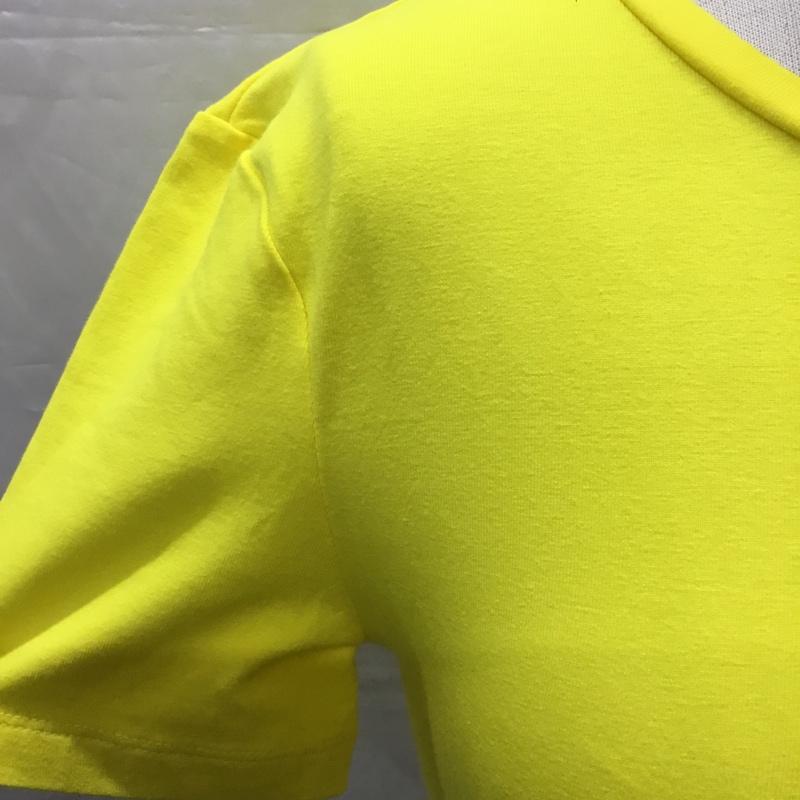 ザラ ZARA Tシャツ 半袖 2335 159 300 ショート丈 クロップド丈 XS 無地 黄 / イエロー / レディース USED 古着 中古 10115558