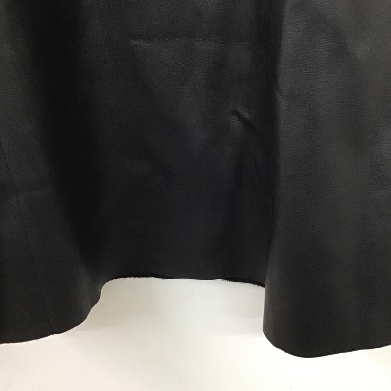 ザラベーシック ZARA BASIC スカート ひざ丈スカート タイトスカート フレアスカート フェイクレザースカート XS 無地 黒 / ブラック / レディース USED 古着 中古 10135803