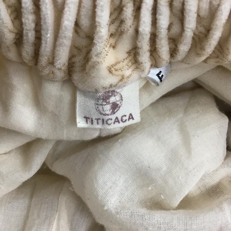 チチカカ TITICACA ボトムス ボトムス JWIBC340 テーパードパンツ ブロックプリント FREE 総柄 ベージュ / ベージュ / レディース USED 古着 中古 10109460