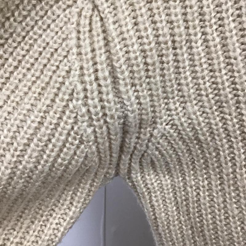 セレクトモカ select MOCA ニット、セーター 長袖 10004774-2 モックネック ハイネック FREE 刺繍 ベージュ / ベージュ /  レディース USED 古着 中古 10112040