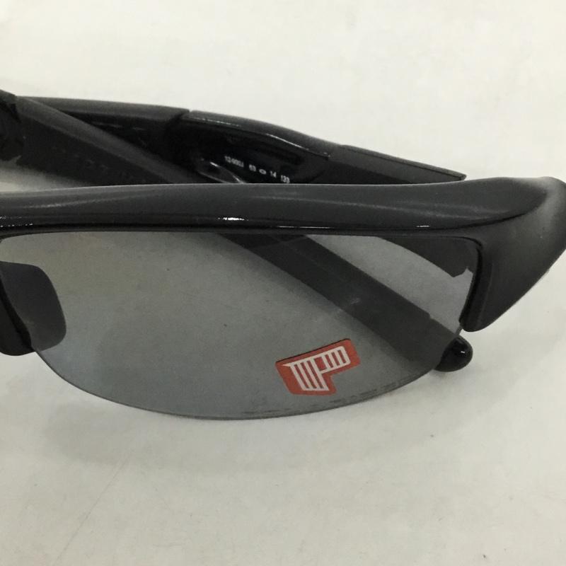 オークリー OAKLEY めがね・サングラス サングラス 12-900J FLAK JACKET スポーツサングラス ミラーレンズ 箱有 ロゴ、文字 黒 / ブラック / メンズ USED 古着 中古 10129376