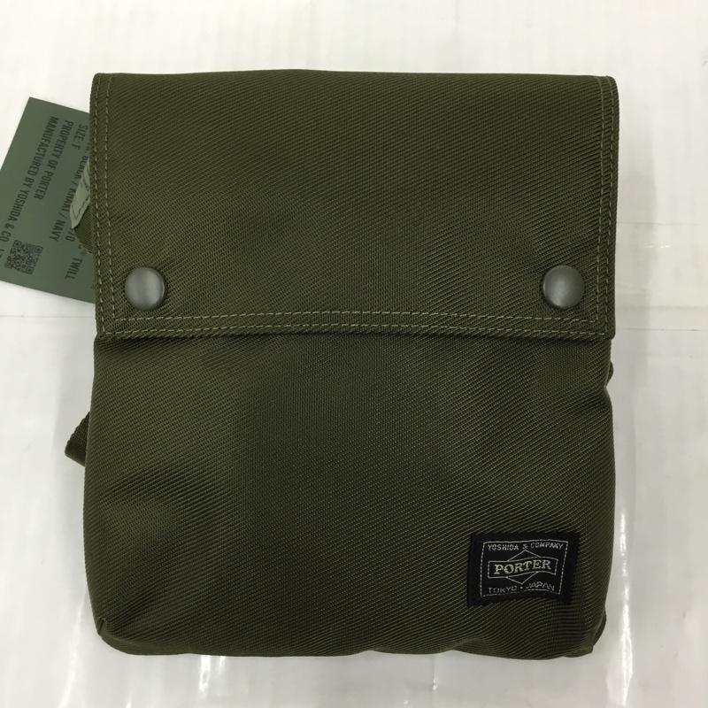 ポーター PORTER ショルダーバッグ ショルダーバッグ 784-05465 UNIT コーデュラバリスティックナイロン タグ付き ロゴ、文字 カーキ / カーキ / メンズ USED 古着 中古 10105774
