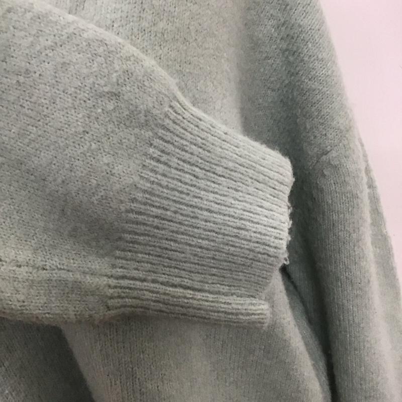 ザラ ZARA ニット、セーター 長袖 M 無地 水色 / ライトブルー / レディース USED 古着 中古 10124878