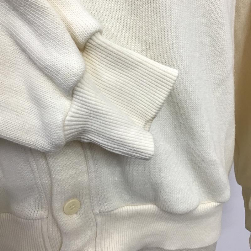 ラコステ LACOSTE カーディガン 長袖 4 無地 白 / ホワイト / メンズ USED 古着 中古 10105675