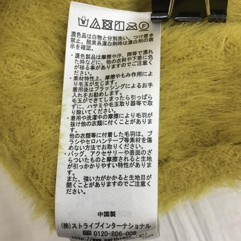 アースミュージックアンドエコロジー earth music&ecology ニット、セーター 長袖 FREE 無地 黄 / イエロー / レディース USED 古着 中古 10144417