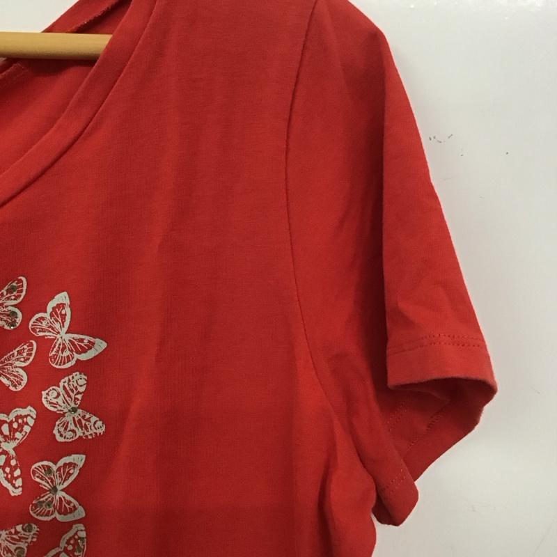 マックスマーラ Max Mara Tシャツ 半袖 XL 無地 赤 / レッド / レディース USED 古着 中古 10139336