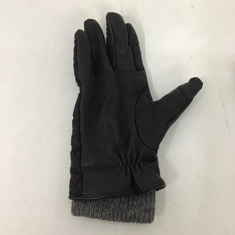 ポロラルフローレン POLO RALPH LAUREN ファッション小物 手袋 キルティング 無地 黒 / ブラック / メンズ USED 古着 中古 10125576