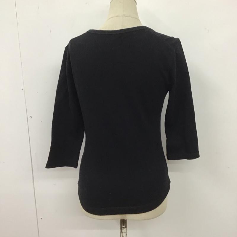 ヴィヴィアン ウエストウッド レッドレーベル Vivienne Westwood red label カットソー 七分袖 2 ロゴ、文字 黒 / ブラック / レディース USED 古着 中古 10124508