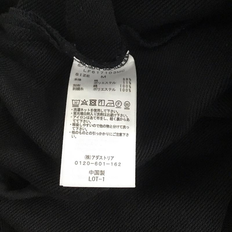 ローリーズファーム LOWRYS FARM トレーナー 長袖 LF617103MC フハクキリカエウラケ スウェット プルオーバー 袖レース M 無地 黒 / ブラック / レディース USED 古着 中古 10107965