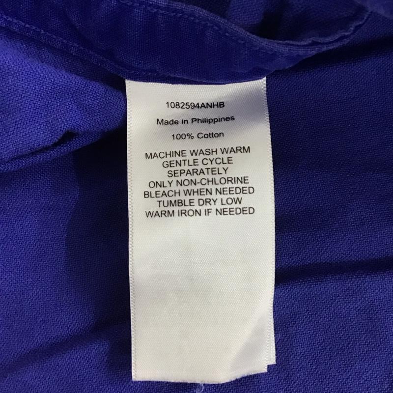 ラルフローレン RALPHLAUREN シャツ、ブラウス 半袖 ボタンダウンシャツ L 無地 青 / ブルー / メンズ USED 古着 中古 10107907