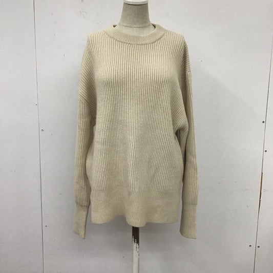 ミラオーウェン Mila Owen ニット、セーター 長袖 09fkb236001 ハイゲージ クルーネック セーター 無地 アイボリー / アイボリー /  レディース USED 古着 中古 10111896