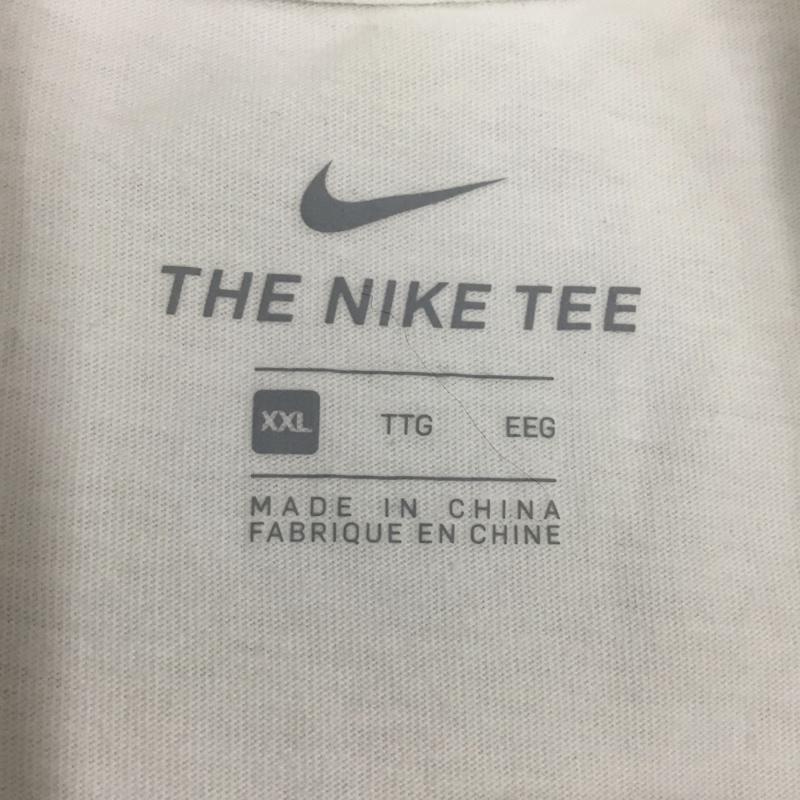 ナイキ NIKE Tシャツ 半袖 ar5005-101 半袖カットソー プリントTシャツ クルーネックカットソー XXL ロゴ、文字 白 / ホワイト /  メンズ USED 古着 中古 10108518
