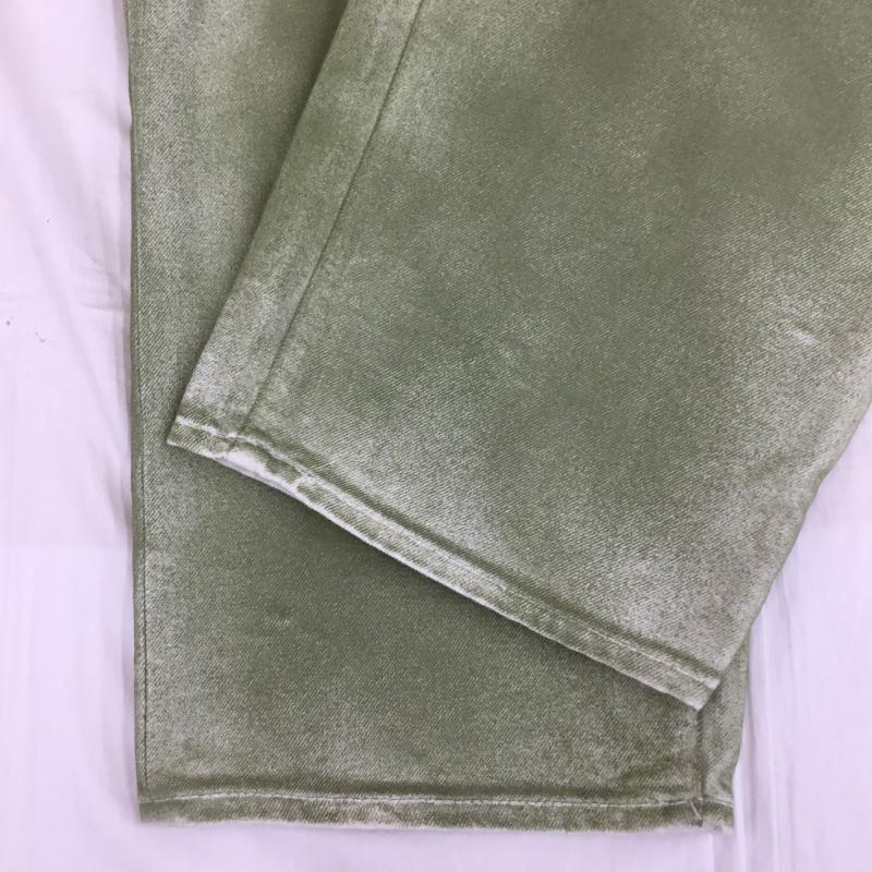 ステューシー STUSSY パンツ デニム、ジーンズ BIG OL JEAN SPRAY DYE 32インチ 無地 緑 / グリーン / メンズ USED 古着 中古 10135809