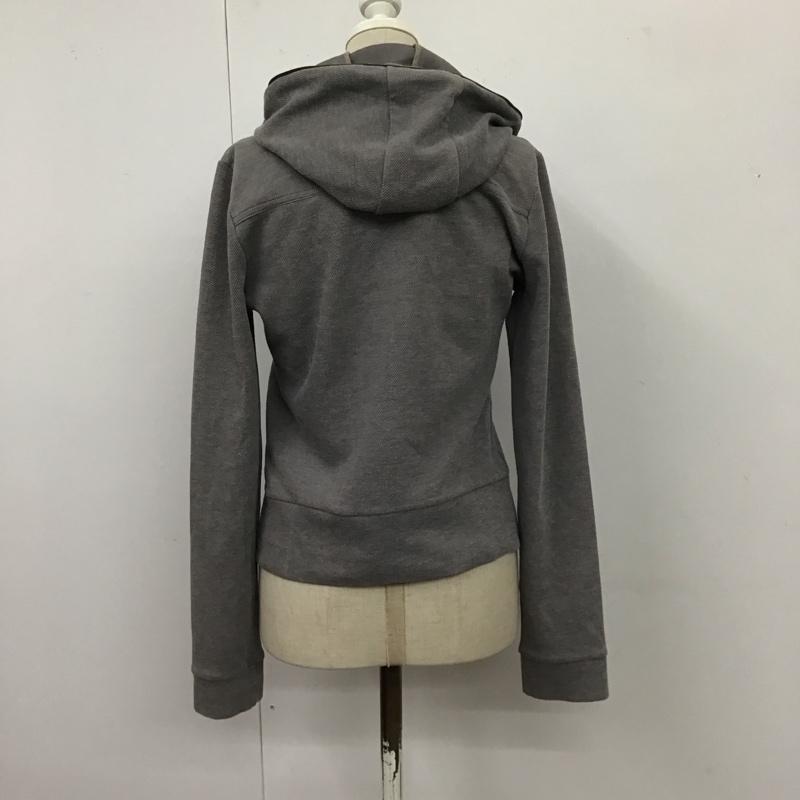 バーバリーブルーレーベル BURBERRY BLUE LABEL パーカー 長袖 FA518-162-07 フルジップ 38 ワンポイント 灰 / グレー / レディース USED 古着 中古 10115478
