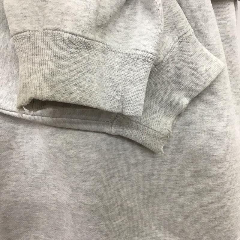 ステューシー STUSSY トレーナー 長袖 長袖トレーナー スウェット クルーネック リブスウェットカットソー L ロゴ、文字 灰 / グレー /  メンズ USED 古着 中古 10116620