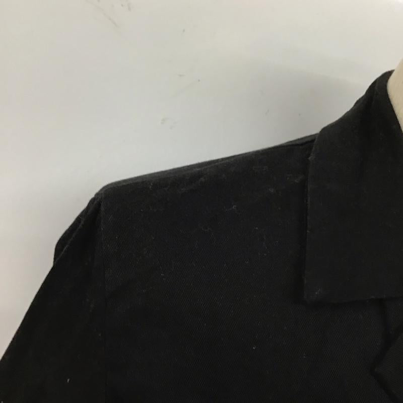 古着 USED ジャケット、上着 ジャンパー、ブルゾン ロングコートジャケット ノーカラージャケット ユーロ古着 ヴィンテージ 42 無地 黒 / ブラック / メンズ USED 古着 中古 10106746