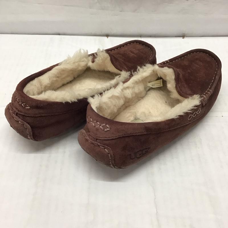 アグ UGG カジュアルシューズ カジュアルシューズ 3312 ANSLEY モカシン 23cm 23.0cm ロゴ、文字 紫 / パープル / レディース USED 古着 中古 10117347