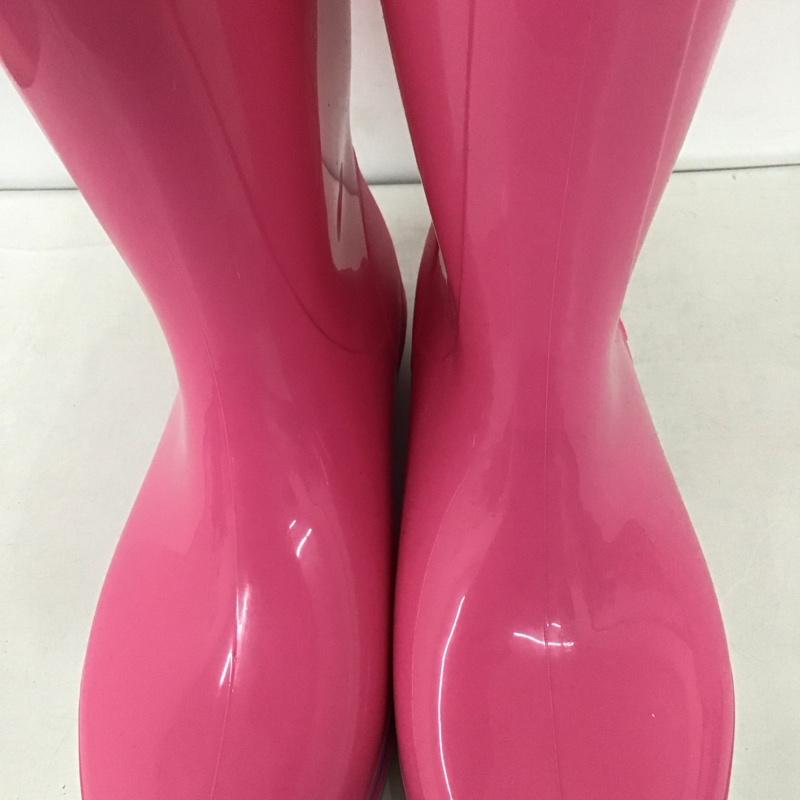 アキレス achilles シューズ シューズ OCB 0590 キッズ レインブーツ レインシューズ 長靴 箱有 22.5cm 22.5cm ロゴ、文字 桃 / ピンク / ガールズ USED 古着 中古 10135278