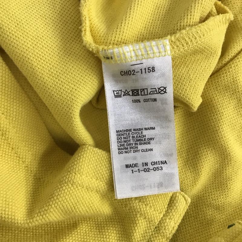 チャムス CHUMS ポロシャツ 半袖 CH02-1158 ロゴポロシャツ 半袖カットソー L ロゴ、文字 黄 / イエロー / メンズ USED 古着 中古 10135857