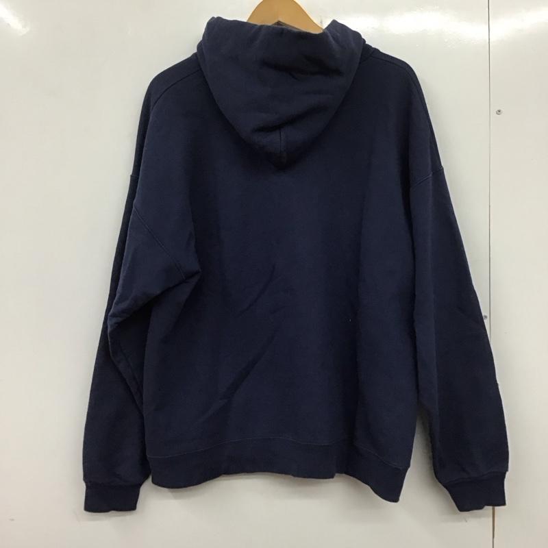 スラッシャー THRASHER パーカー 長袖 長袖パーカー プルオーバーパーカー スウェット L ロゴ、文字 紺 / ネイビー / メンズ USED 古着 中古 10137844
