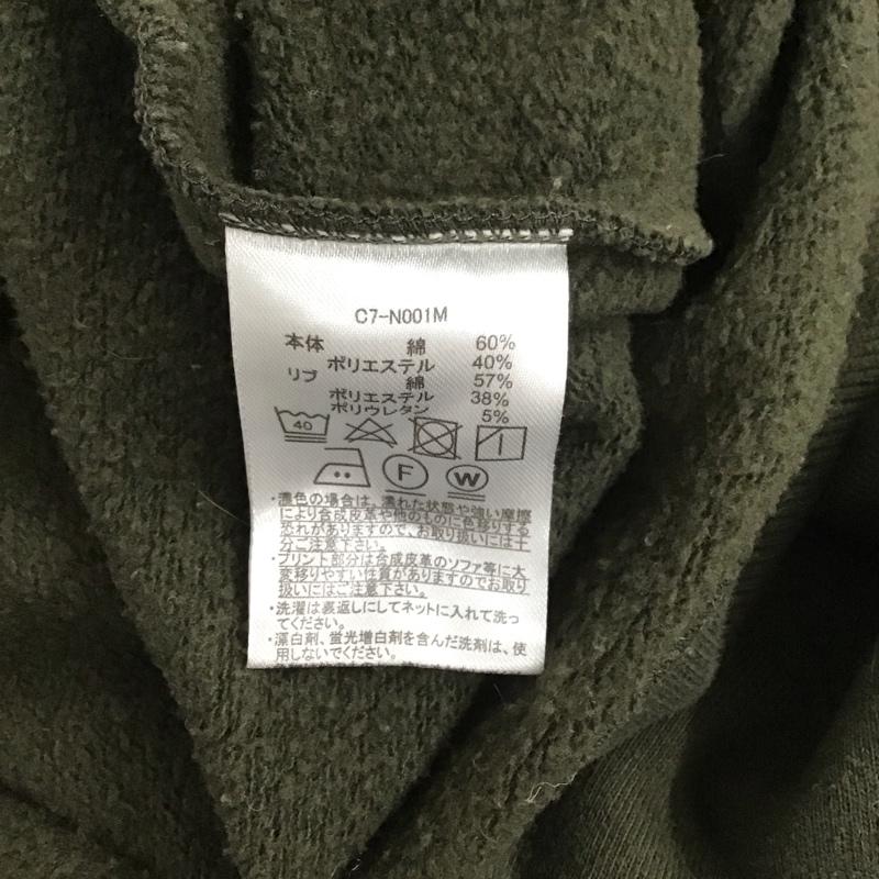 チャンピオン Champion トレーナー 長袖 C7-N001M スウェット 裏起毛 M ワンポイント カーキ / カーキ / レディース USED 古着 中古 10111425