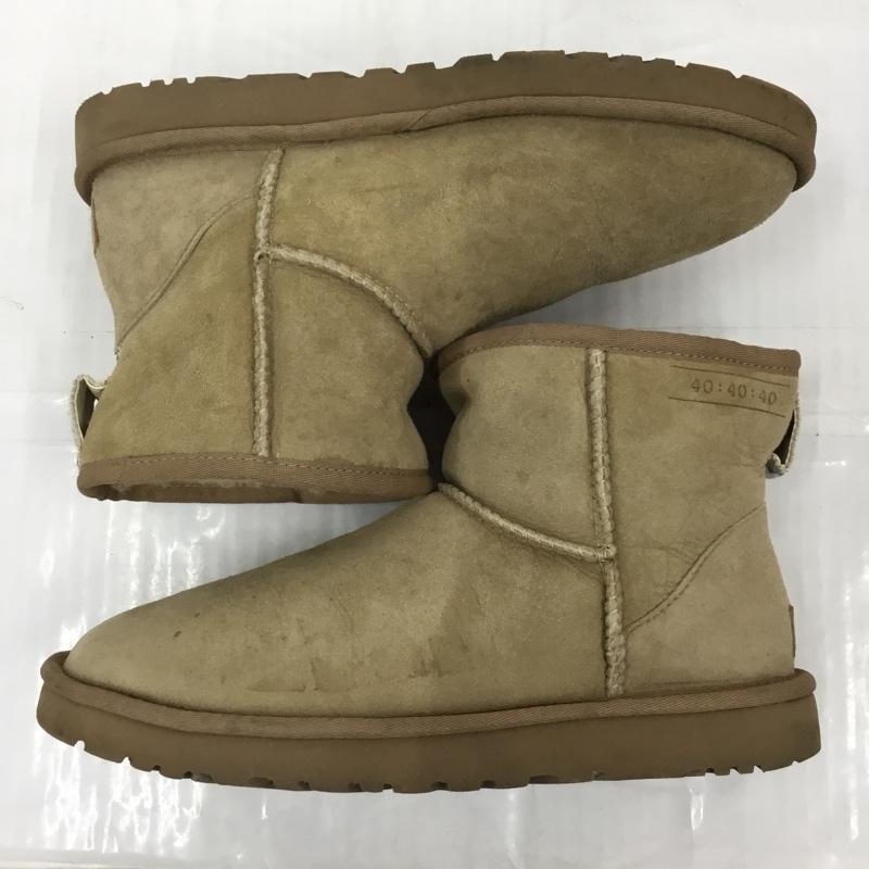 アグ UGG ブーツ ショートブーツ 1096011 M Classic Mini 40:40:40 26cm 箱有 26.0cm ロゴ、文字 ベージュ / ベージュ / メンズ USED 古着 中古 10105857