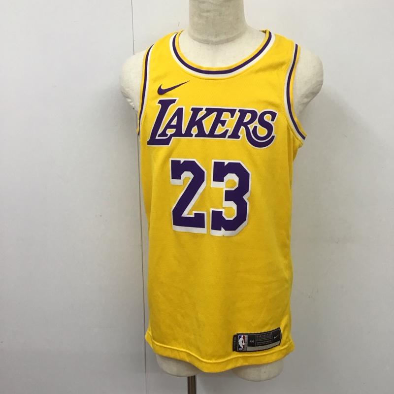 ナイキ NIKE タンクトップ タンクトップ CW3669-734 レブロン レイカーズ ノースリーブ M ロゴ、文字 黄 / イエロー / X 紫 / パープル / メンズ USED 古着 中古 10114031