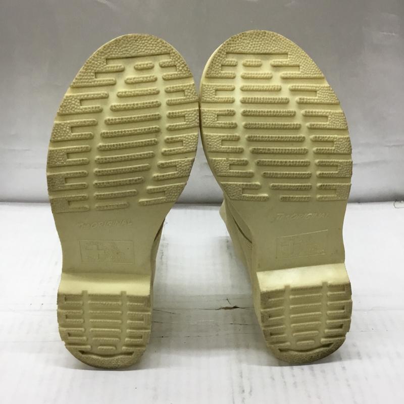 ドクターマーチン Dr.Martens ブーツ ショートブーツ 1460 PASCAL MONO 8ホール UK4 US:6 無地 黄 / イエロー / レディース USED 古着 中古 10106872