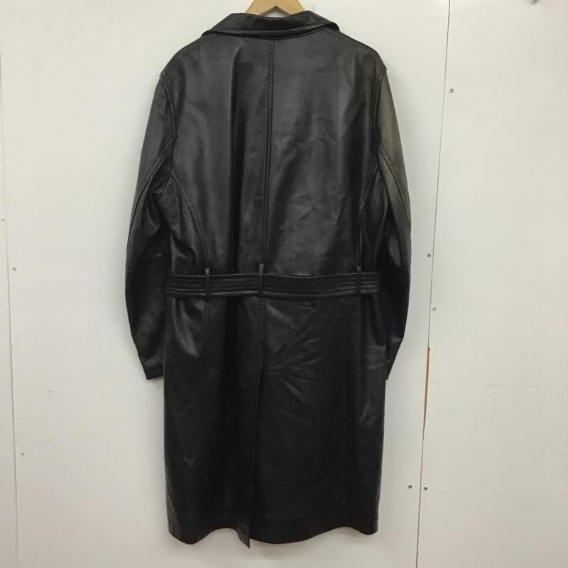 古着 USED コート コート一般 羊革 L 無地 黒 / ブラック / メンズ USED 古着 中古 10134444