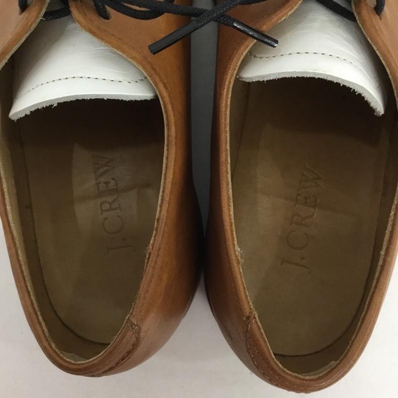 ジェイクルー J.CREW カジュアルシューズ カジュアルシューズ 03497046 バイカラー ドレスシューズ USA製 無地 茶 / ブラウン / X 白 / ホワイト / メンズ USED 古着 中古 10130192