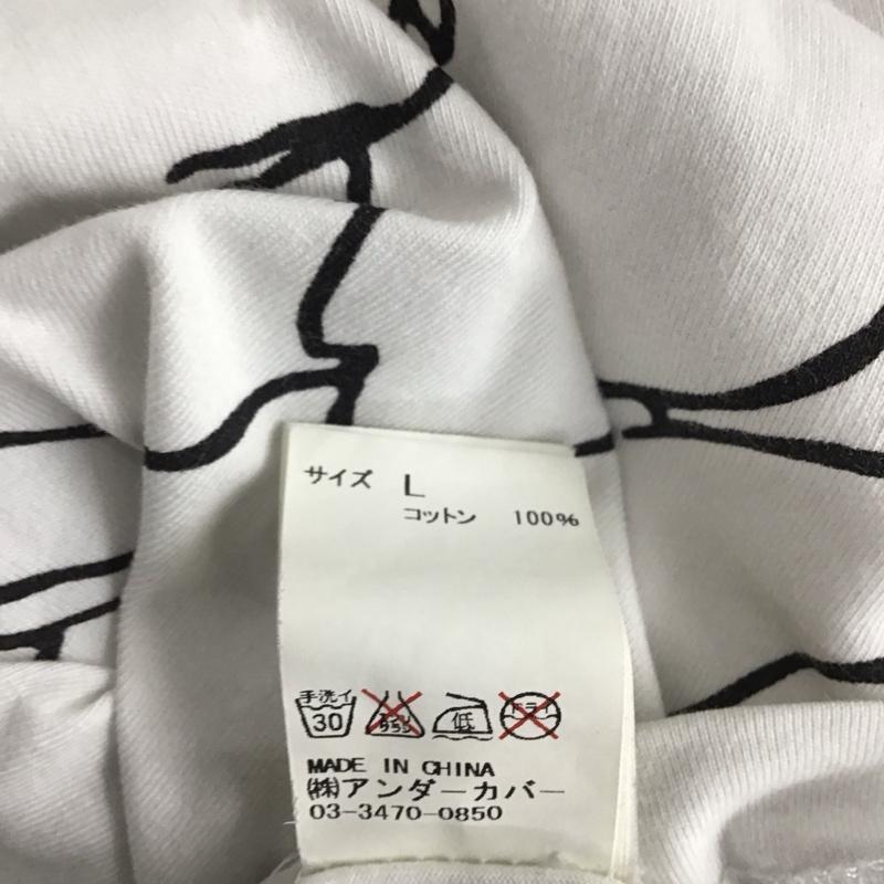 アンダーカバー UNDERCOVER Tシャツ 半袖 半袖カットソー プリントTシャツ クルーネックカットソー L プリント 白 / ホワイト / メンズ USED 古着 中古 10138159