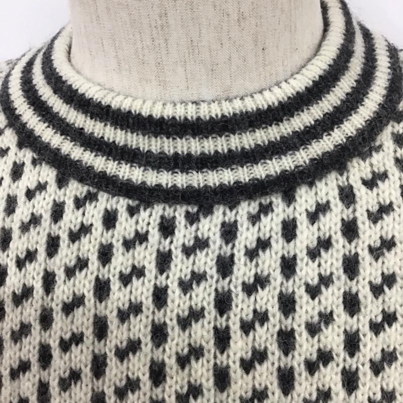 エルエルビーン L.L.Bean ニット、セーター 長袖 S 白 / ホワイト / X 灰 / グレー / メンズ USED 古着 中古 10111728