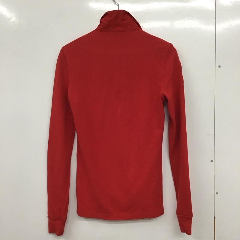ラルフローレン RALPHLAUREN ポロシャツ 長袖 長袖ポロシャツ 長袖カットソー カラーシャツ M ロゴ、文字 白 / ホワイト / X 赤 / レッド / メンズ USED 古着 中古 10134010