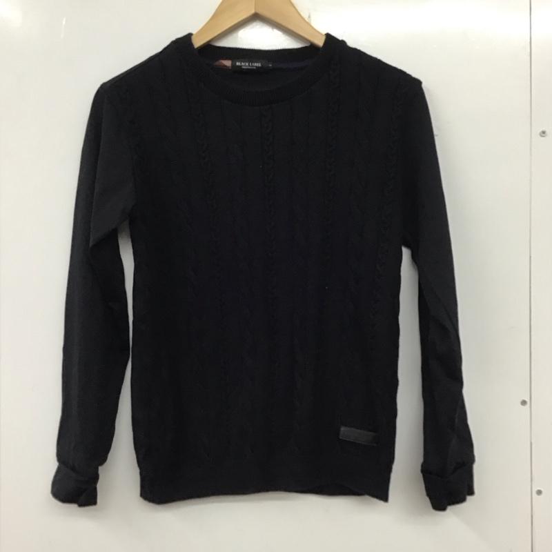 ブラックレーベルクレストブリッジ BLACK LABEL CRESTBRIDGE ニット、セーター 長袖 長袖ニットカットソー クルーネック セーター 2 無地 紺 / ネイビー / メンズ USED 古着 中古 10133184