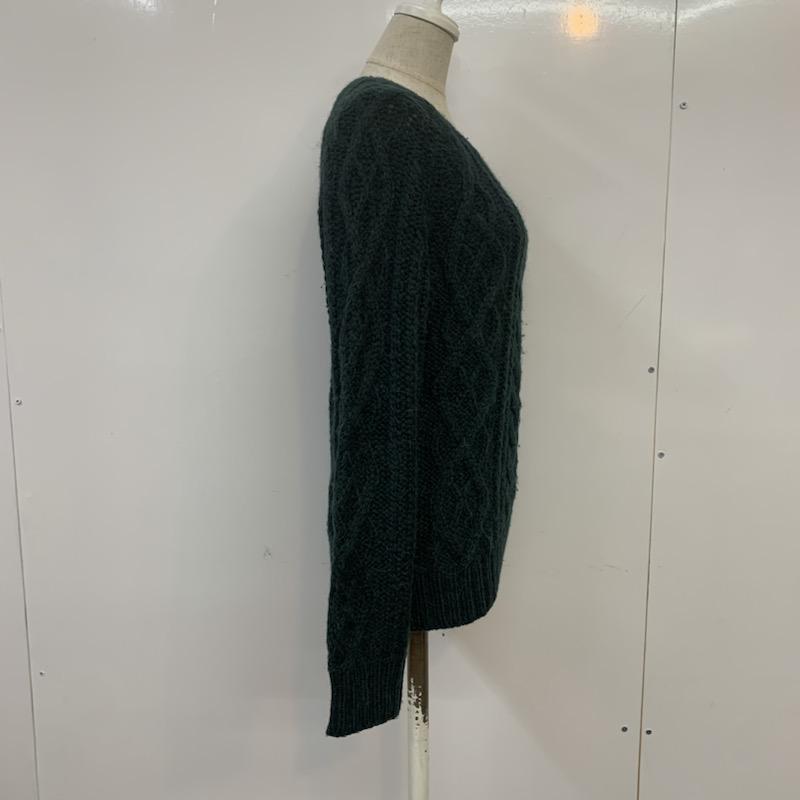 アーバンリサーチ URBAN RESEARCH ニット、セーター 長袖 クルーネック FREE 無地 緑 / グリーン / レディース USED 古着 中古 10041483