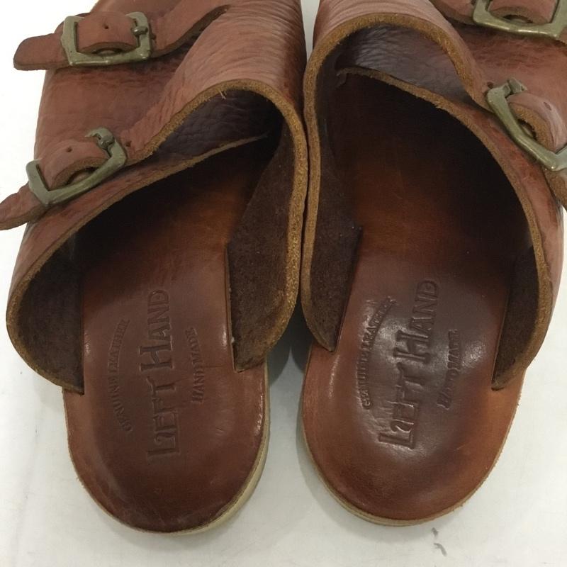 古着 USED サンダル サンダル LEFT HAND レザー 無地 茶 / ブラウン / メンズ USED 古着 中古 10138038