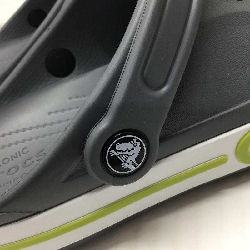 クロックス crocs サンダル サンダル 205089-0A3 Bayaband Clog バヤバンド クロッグ 25cm 25.0cm ロゴ、文字 灰 / グレー / X 白 / ホワイト / X 薄緑 / ライトグリーン / メンズ USED 古着 中古 10111538