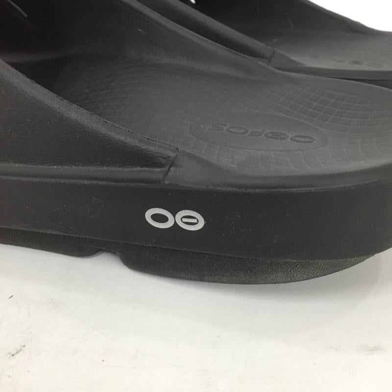 ウーフォス OOFOS サンダル サンダル リカバリーシューズ EU43 ロゴ、文字 黒 / ブラック / メンズ USED 古着 中古 10132574
