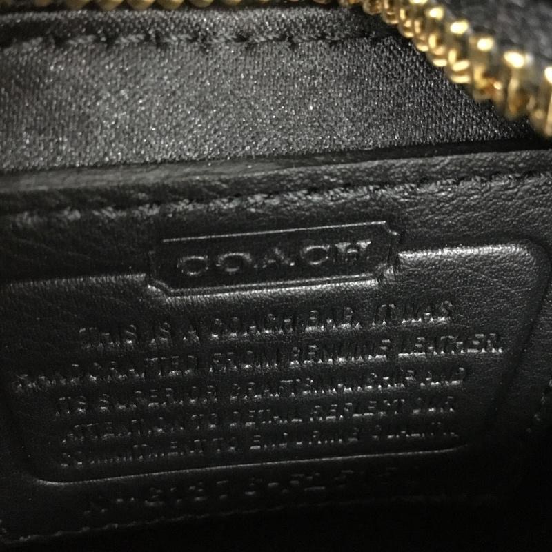 コーチ COACH ショルダーバッグ ショルダーバッグ F25150 ポシェット ミニバッグ ロゴ、文字 黒 / ブラック / レディース USED 古着 中古 10131865