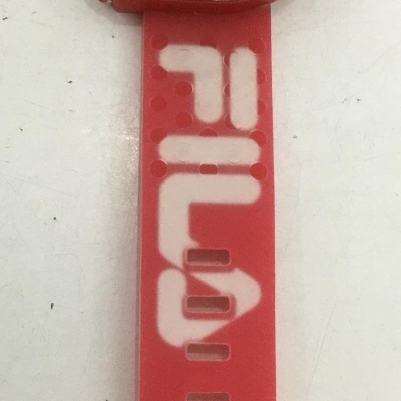 フィラ FILA 腕時計 アナログ(クォーツ式) 38-199-010 箱有 ロゴ、文字 赤 / レッド / メンズ USED 古着 中古 10134959