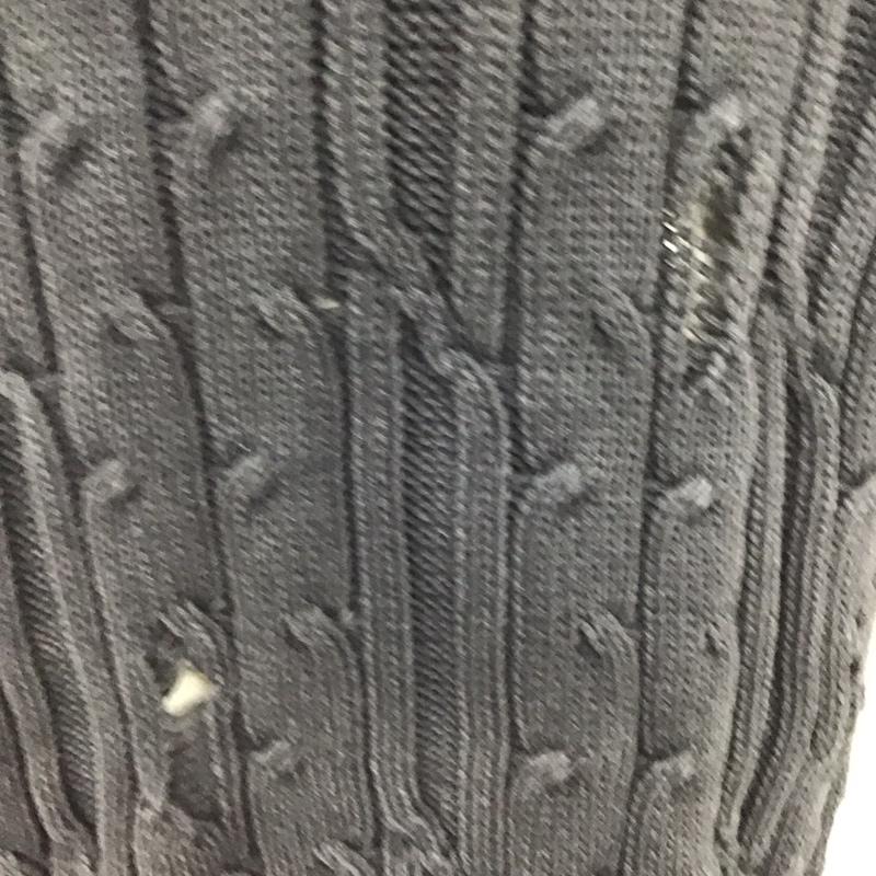 ザラ ZARA ニット、セーター 長袖 長袖ニットカットソー ニット セーター クルーネックニット L 無地 黒 / ブラック / メンズ USED 古着 中古 10124688