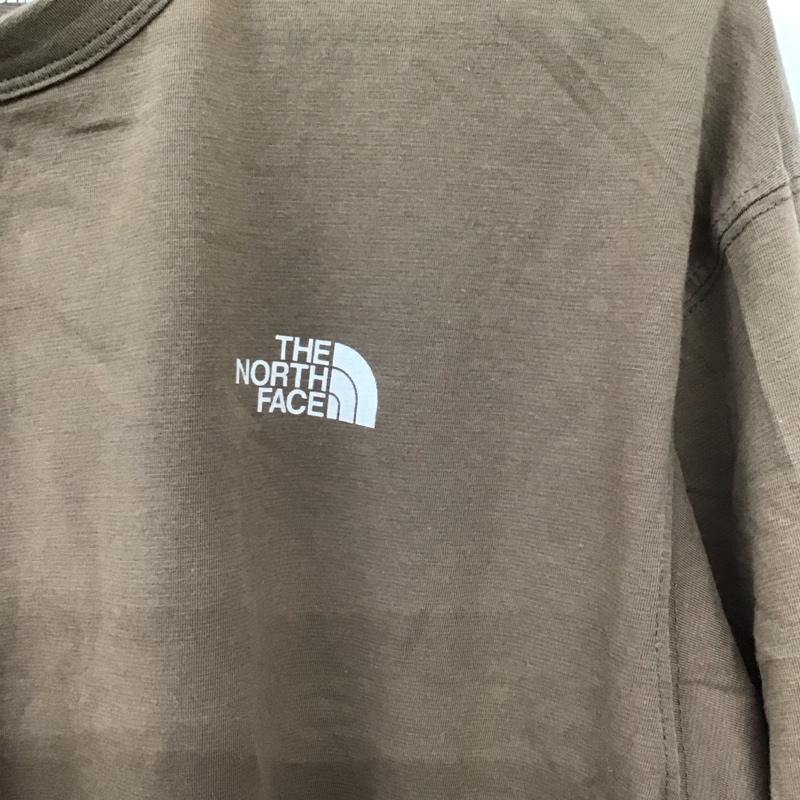 ザノースフェイス THE NORTH FACE Tシャツ 長袖 NT62292 ロンT L/S フリーランネイティブクルー M ロゴ、文字 X プリント 茶 / ブラウン / メンズ USED 古着 中古 10137036