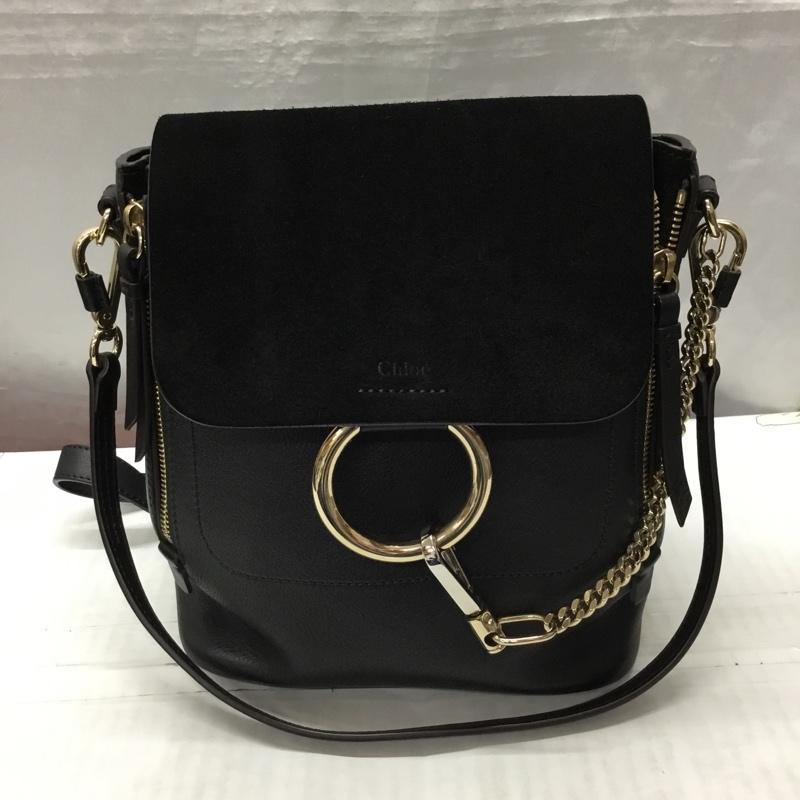 クロエ Chloe リュックサック、デイパック リュックサック、デイバッグ 01185765-5 フェイ 2WAY ハンドバッグ ロゴ、文字 黒 / ブラック / レディース USED 古着 中古 10118686