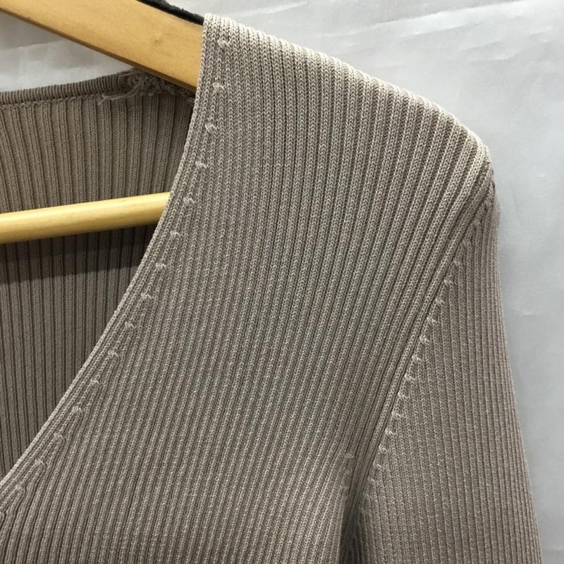 ザラ ZARA カットソー 長袖 M 無地 ベージュ / ベージュ / レディース USED 古着 中古 10121969