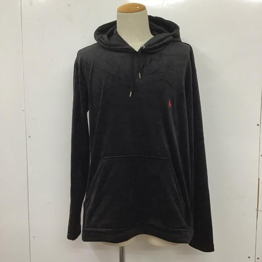 ポロラルフローレン POLO RALPH LAUREN パーカー 長袖 長袖パーカー フード付きパーカー プルオーバーパーカー M ロゴ、文字 黒 / ブラック /  メンズ USED 古着 中古 10124795