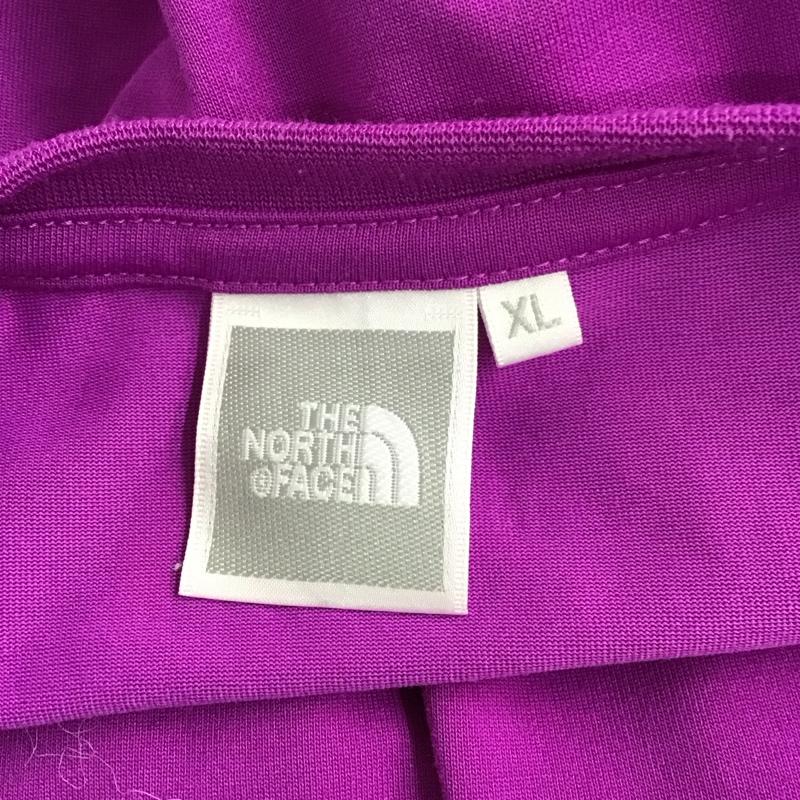 ザノースフェイス THE NORTH FACE カットソー 半袖 ntw31313 COLORFULLOGO 半袖カットソー プリントTシャツ XL ロゴ、文字 紫 / パープル / レディース USED 古着 中古 10125189