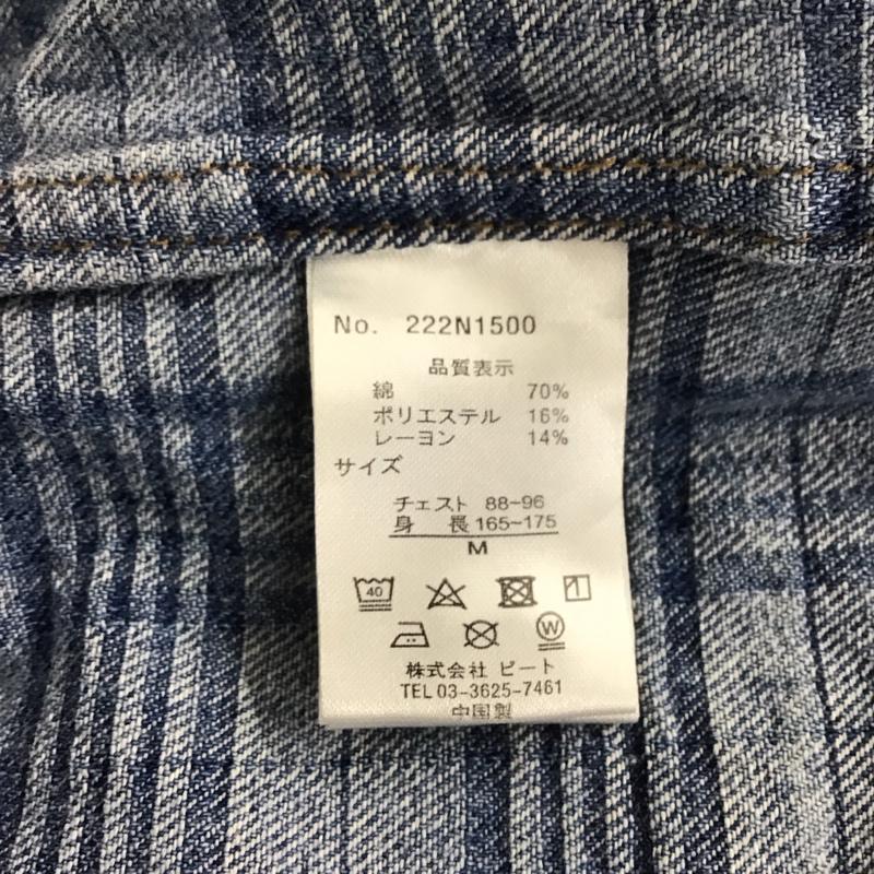 ノートン Norton シャツ、ブラウス 半袖 222N1500 チェックデニムシャツ 刺繍 バイク バイカー 半袖シャツ M ロゴ、文字 X 刺繍 インディゴ / インディゴ / メンズ USED 古着 中古 10107749